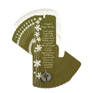 Dicksons Said A Prayer for You Green 6 inch Paper Tussled Bookmark with Coin Pack of 15 - 1 of 4