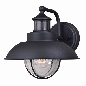 Vaxcel Harwich 1 - Light Wall Light in  Textured Black - 1 of 4