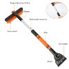 iMountek"3-in-1 Extendable Windshield Ice Scraper, Snow Broom & Shovel for Car Frost and Snow Removal" BlackOrange&Blue - 3 of 4