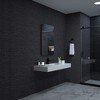 24x36 In Rounded Rectangle Bathroom Mirror, Oil Rubbed Bronze Bathroom Vanity Mirror Farmhouse, Anti-Rust, Hangs Horizontally or Vertically - 4 of 4