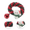 Unique Bargains Christmas Hair Rope Snowman Bell for Christmas Red Green 1 Pc - 3 of 4