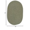 Colonial Mills Softex Check Area Rug - Myrtle Green Check 2'x4' - 2 of 2