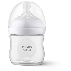 Philips Avent Natural Baby Bottle with Natural Response Nipple - Clear - 4oz - 1 of 4