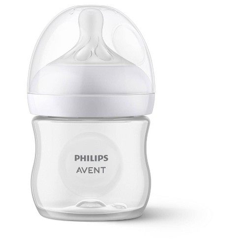 Leidinggevende Station veer Philips Avent Natural Baby Bottle With Natural Response Nipple - Clear -  4oz : Target