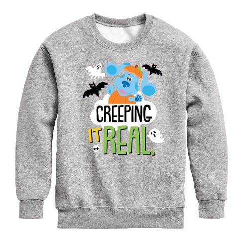 Boys' - Blue's Clues & You! - Creeping It Real Graphic Long Sleeve Fleece Sweatshirt - image 1 of 4