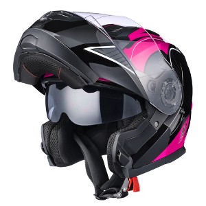 AHR Modular Full Face Motorcycle Helmet Flip up Dual Visor Motocross DOT S/M/L/XL/XXL - 1 of 4