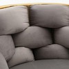 Grungis Velve Accent Chairs Set of 2,Living Room Chairs with Gold Metal Legs,Comfy Chairs for Living Room,Bedroom - 4 of 4