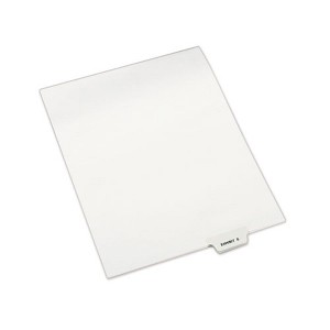 Avery Avery-Style Preprinted Legal Bottom Tab Dividers, 26-Tab, Exhibit S, 11 x 8.5, White, 25/Pack - 1 of 4