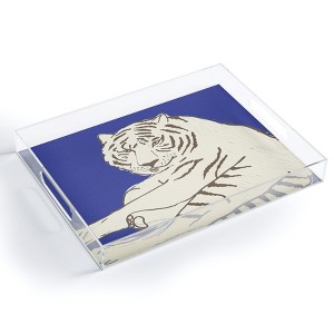 Emanuela Carratoni Painted Tiger Acrylic Tray -Deny Designs - 1 of 4