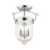 Livex Lighting Coventry 3 - Light Flush Mount in  Polished Nickel - 4 of 4