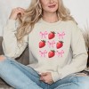 Simply Sage Market Women's Graphic Sweatshirt Strawberry Coquette Bow Chart - 2 of 3