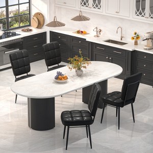 Dining Chairs Set of 2/4/6/8, Upholstered Kitchen Chairs with Thick Cushion for Dining Room - 1 of 4