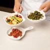 Bruntmor 5" Matte Ceramic Cast iron Skillet, Pre-Seasoned, Dishwasher and Oven Safe, Set of 4, White - 3 of 4