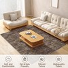 Washable Area Rugs for Living Room, Non-Slip Modern Abstract Rug for Bedroom, Low Pile Stain-Resistant Soft Contemporary Neutral Carpet - 3 of 4