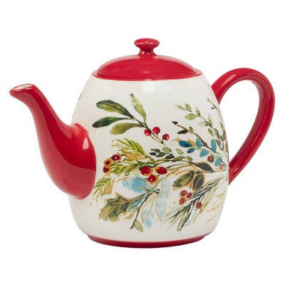 Certified International 36 fl oz Christmas Gatherings Teapot
