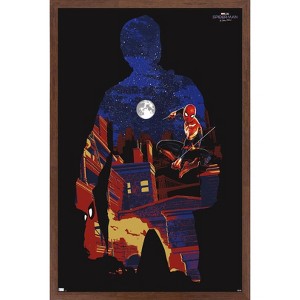 Trends International Marvel Spider-Man: No Way Home - Silhouette Framed Wall Poster Prints - 1 of 4