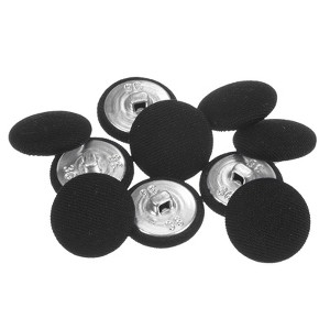 Unique Bargains Round Metal Sewing Cloth Covered Button 10 Pcs - 1 of 4