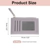 Unique Bargains PU Leather Zipper Design Credit Card Holder 2 Pcs - 2 of 4