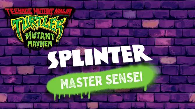 Teenage Mutant Ninja Turtles: Mutant Mayhem Splinter Action Figure, 2 of 10, play video