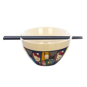My Hero Academia / Sanrio Collaboration Ramen Bowl and Chopsticks set - 1 of 3