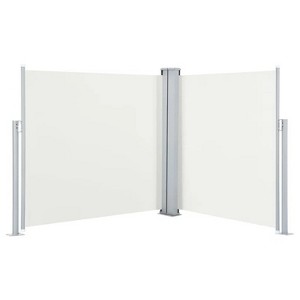 White Retractable Side Awning Cream 47.2"x236.2" - 1 of 4