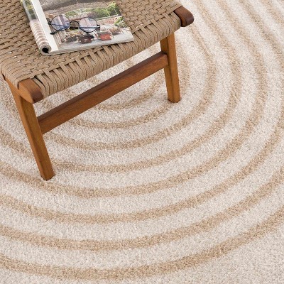 Hauteloom Yasuo Beige Washable Area Rug