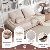 NicBex 2-in-1 Convertible Floor Sofa Bed for Adults & Pets, 5-Position Adjustable Backrest with Massage Pillow, Modular Dual-Use Lounger - 4 of 4