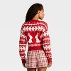 Women's Rabbit Print Cropped Cardigan Sweater - Wild Fable™ - 2 of 3