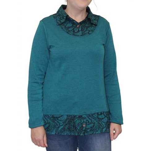 Women's Lucy Reversible Layered Top - Parsley & Sage - image 1 of 3