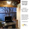 IQ America Motion Security Flood Light, Battery-Powered, 1200 Lumen LED, Wall/Eave Mount for Closet, Shed, Attic, Workshop, Grill Light, Bronze - 3 of 4