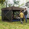 Outsunny 12' x 12' Hexagonal Pop Up Gazebo with 5 Sidewalls, Portable Outdoor Canopy - 3 of 4