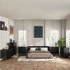 Festivo 5pc Modern Elegance Bedremm Chest and 2 Dressers and 3 Drawer Nightstands Set Black - 2 of 4