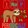 Boy's Design By Humans Funny Science Sloth i Nap Periodic Sloths Lovers By yargic T-Shirt - 2 of 3