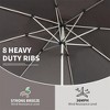 XINGHANZHENXUAN 10FT Patio Umbrella, Outdoor Table Umbrella, Sun Umbrella for Garden, Deck, Backyard, Pool - 2 of 4