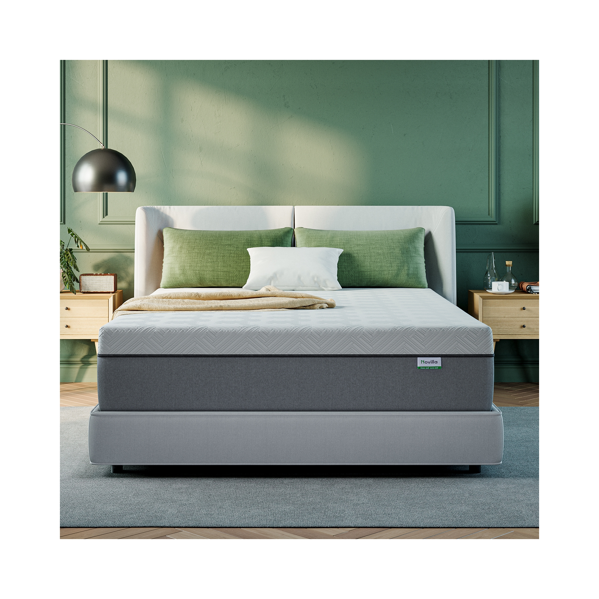 Novilla 12-in Medium Queen Memory Foam Mattress in a Box
