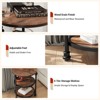 3-Tier Round End Table with Storage Shelves, Farmhouse Side Table with Metal Support Legs for Living Room Bedroom? - 4 of 4