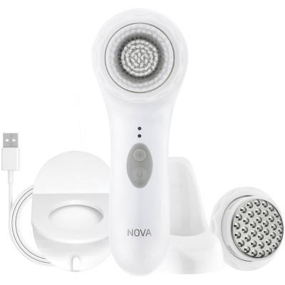 Spa Sciences Nova Antimicrobial Sonic Cleansing Brush and Infusion System - White