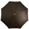 Northlight 9' Octagon Outdoor Patio Market Umbrella with Hand Crank and Tilt - Brown/Black - 4 of 4