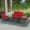 UPTIOT 4 Pieces Conversation Patio Set - 2 of 4