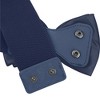 Allegra K Women Elastic Belt Wide Stretchy Cute Bowknot Wedding 2 Pcs - 4 of 4