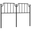 vidaXL 59.1" Metal Headboard in Black - Sturdy Steel Construction with Powder-Coating, Classic Design for Enhanced Bed Frame & Excellent Back Support - 2 of 4