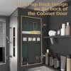 CAVINAS 35"x28" LED&Anti-Fog Wall Mirrored Bathroom Cabinet,Aluminum Medicine Cabinet with Makeup Stand&8 Shelves,Bathroom&Makeup Organizer,Gray - 4 of 4