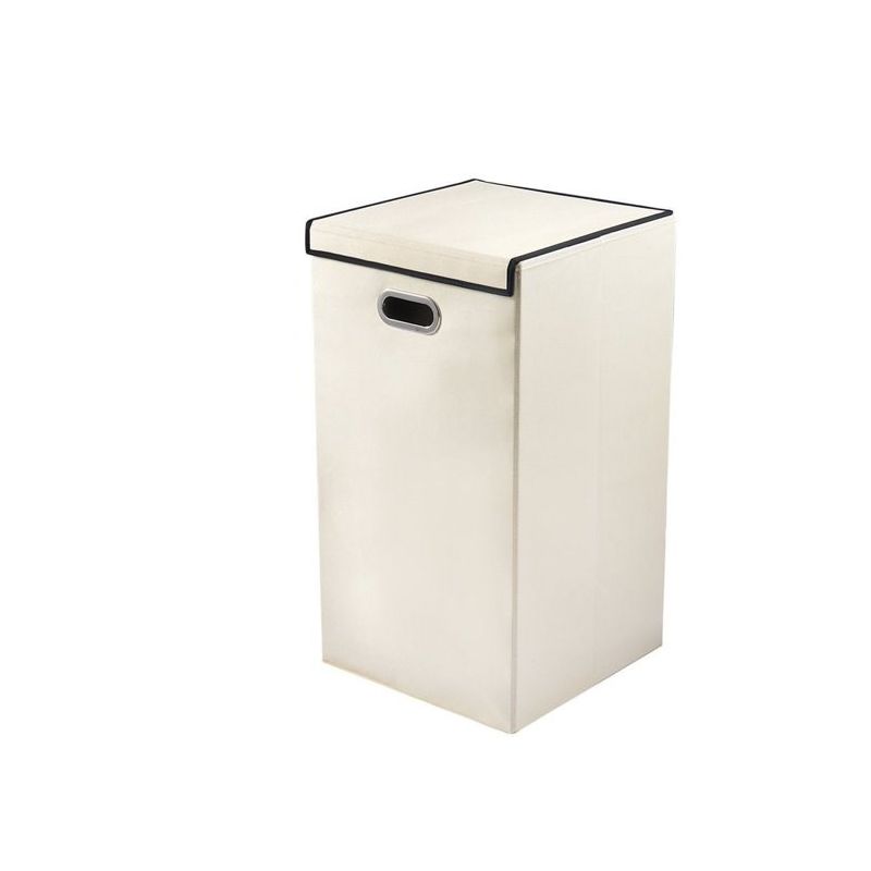 Collapsible Laundry Hamper, Folding Laundry Basket in Ivory - Homeitusa, 3 of 6