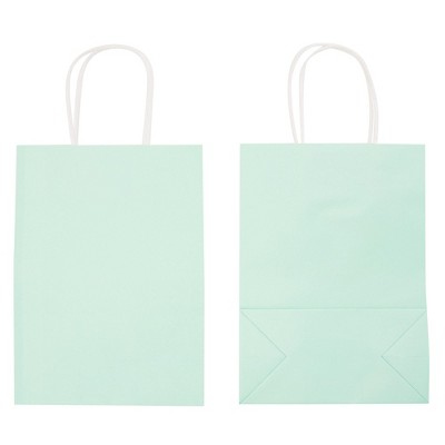 25-Pack Pastel Paper Gift Bags with Handles