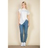 Slickblue Women's Twist Front Batwing Sleeve Tee, Relaxed Fit, Short Sleeve T-Shirt, Casual Style, 4 Colors, Size S-L - 2 of 4