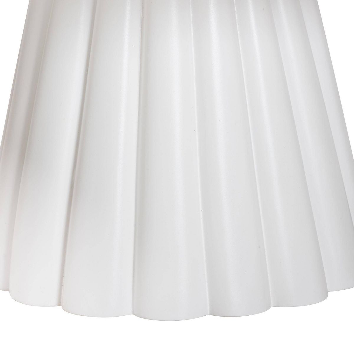 bali & pari Parvana Round Coffee Table with Fluted Pedestal Base White - thumbnail 2