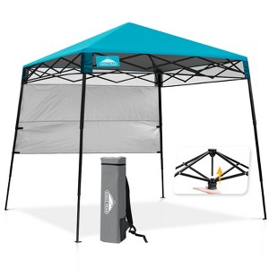 EAGLE PEAK 8x8ft Pop Up Canopy with Sidewall, 8x8 Base 6x6 Top - 1 of 4