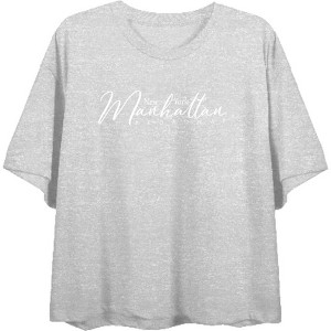 Manhattan New York Broadway Women's Crew Neck Short Sleeve Top - 1 of 3