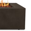 Baltic Square Natural Gas Fire Table - Brown - Real Flame - 4 of 4