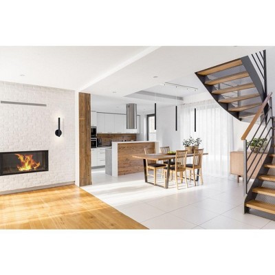 Matte Black Modern Steel LED Wall Sconce